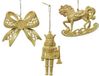 Decoris Kaemingk Hanger kunststof a3 Bow rockinghorse-nutcracker wood look kerst Decoris