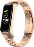By Qubix Qubix - Stalen Schakelband - Rosé Goud - Geschikt voor Samsung Galaxy Fit 2