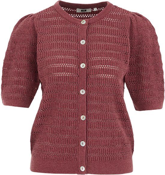 WE Fashion Dames vest met open structuur