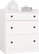 3E 3xE living.com Commode, blanche, 70 x 84 x 46 cm