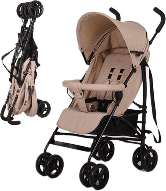 Novi Baby® Nick Buggy - Zand Melange - Lichtgewicht Buggy - Vanaf 6 Maanden