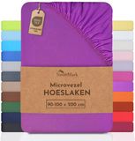NatureMark Microvezel Hoeslaken 90x200cm Paars