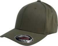 Flexfit Wooly Combed Unisex Cap - olijf - S/M