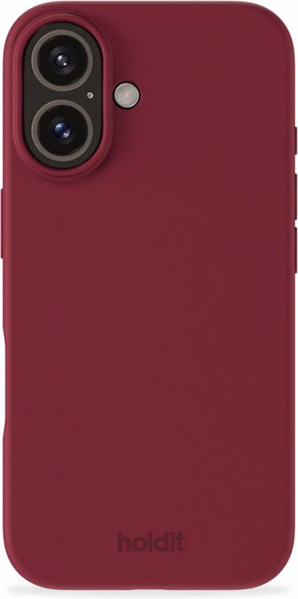 Holdit Silicone Case geschikt voor Apple iPhone 16 - Red Velvet
