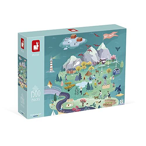 Janod Puzzel met 1500 stukjes - FSC-gecertificeerd - Meerkleurig