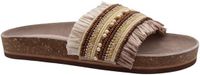 Lazamani Florita Dames Slippers Biscuit - Maat 37