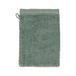 Gant de toilette, coton recyclé, gris-vert, 15 x 21 cm