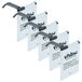 Vhbw 5x Remplacement Batterie Pour Zebra 03may18 Bt-000334, Bt-000334-1, Btry-tc2x-int1-01 Pour Scanner De Code-barre Pos (3000mah, 3,85v, Li-ion)