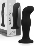 BLACK & SILVER Sean Premium Silicone Anal Plug Noir