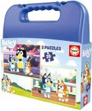 Educa Set de 2 Puzzles Bluey Mallette 20 Pièces