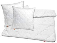 sleepling dekbed kussen set Basic 100 | dekbed 200 x 200 cm en 2x kussen 80 x 80 cm | 4-seizoenendekbed | overtrek van 100% microvezel | Made in EU | wasbaar tot 60 graden | wit