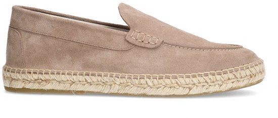 Manfield Heren Beige Suède Espadrilles Maat 46