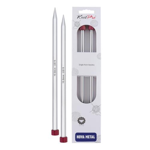KnitPro NOVA metalen jasnaalden 10,0 mm 40 cm