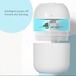 Merkloos Aroma diffuser - Waterdruppelbevochtiger - Binnenluchtbevochtiging - 220 ML - Sfeerlamp - Nachtlamp - Comfortabelere slaap - C1.4
