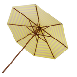Fritz Hansen Messina Parasol Citron / Sable Rayé - Ø 300 cm.