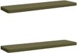 vidaXL - 2-delig - Coussin de banquette - VUGHT - 2 - pièce - 100% - Polyester - Olive