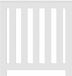 vidaXL Radiatorombouw 78x20x82 cm bewerkt hout wit