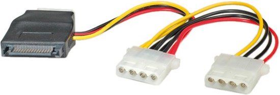 ROLINE Stroom Y-Splitkabel SATA - 3x Molex