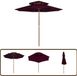 vidaXL Parasol dubbeldekker met houten paal 270 cm bordeauxrood
