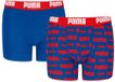 PUMA jongens 2P boxers logo print blauw & rood