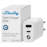 Shelly GaN Charger 65W Wit