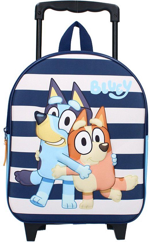 Vadobag Bluey 3D Trolley Rugzak Oh Happy Days - Blauw