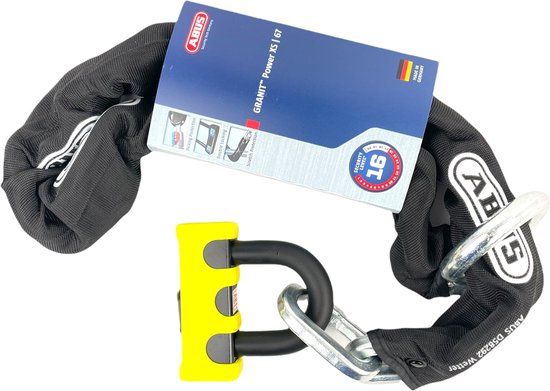 ABUS Granit 67/12 Kettingslot + Loop ART 4 - 120 cm - Zwart