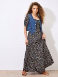 Apricot Maxi-jurk met bloemen- en paisleyprint