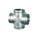 Riegler Kruisverdeler, 4 x binnen, Rp 3/8, werkdruk max. 20 bar, bedrijfstemperatuur max. 175 °C, roestvrij staal 1.4408
