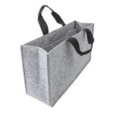 Sigel BA431 Bureau-organizer, opvouwbare werktas, laptoptas tot 17,3 inch, synthetisch vilt, lichtgrijs, 50 x 15 x 28 cm