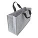 Sigel BA431 Bureau-organizer, opvouwbare werktas, laptoptas tot 17,3 inch, synthetisch vilt, lichtgrijs, 50 x 15 x 28 cm