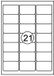 Quantore Etiket 63.5x38.1mm Wit Universeel Papier 315st