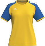 Erima Wings Shirt Korte Mouw Dames - Geel / New Royal | Maat: 34