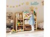 AIYAPLAY Meuble rangement enfant 3 niveaux, étagère de rangement pour jouets enfants avec étagères ouvertes, 92x29x79cm, naturel