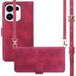 imoshion Bookcase met koord - Geschikt voor Oppo Reno16 F (5G) - Rood