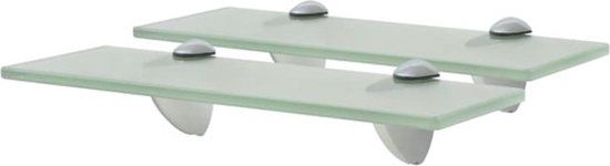 vidaXL zwevende schappen 2 stuks 30x10 cm 8 mm glas