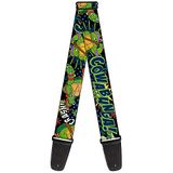 Teenage Mutant Ninja Turtles Ninja Turtles Pose12 Cowabunga Pop Art, 2 Inch Brede Gitaarband (GS-WNT062)