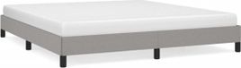 vidaXL Bedframe zonder matras stof lichtgrijs 160x200 cm