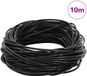 vidaXL Leren koord 1 zwart Ø2 mm x 10 m leer
