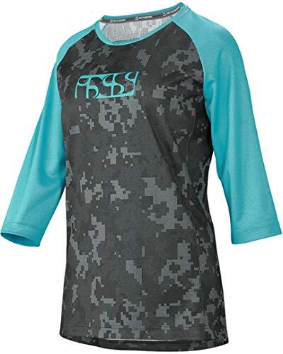 IXS Carve Vrouwen Jersey Lagoon Camo 34 T-shirt, volwassenen, unisex, blauw