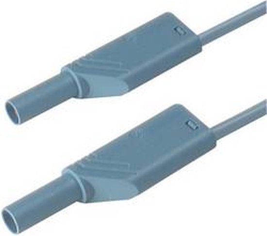 SKS Hirschmann MLS WS 100/2,5 bl Veiligheidsmeetsnoer Banaanstekker 4 mm Banaanstekker 4 mm 1.00 m Blauw 1 stuk(s)
