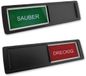 CombiCraft Schuifbordje "Sauber-Dreckig" Zwart Kunststof 178 x 50 mm - Set van 5