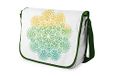 Bonamaison Digitaal bedrukte Messenger schooltas met kaki riem voor studenten, crossbody tas, koerierstas, schoudertas voor kinderen, meisjes, jongens, maat: 29x36 cm