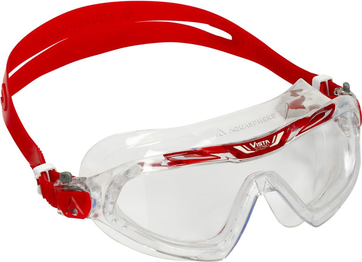 Aquasphere Aquasphere Vista XP - Zwembril - Volwassenen - Clear Lens - Transparant/Rood