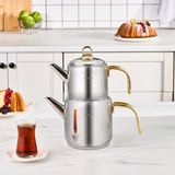 Karaca New Mira Midi - RVS Theeset – 2-Delig – 1L + 2L – Geschikt voor Inductie