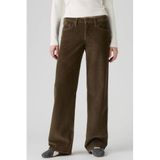 Levi's LOW LOOSE pantalon en velours côtelé taille basse coupe ample - kaki