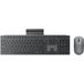 Lenovo 700 Modern Combo - Toetsenbord en muis set - meerdere apparaten - draadloos - 2.4 GHz, Bluetooth 5.3 - VS met Euro-symbool - maangrijs - kleurdoos