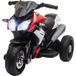 Homcom Moto Électrique Pour Enfants 3 Roues 6 V 3 Km/h Effets Lumineux Et Sonores Rouge