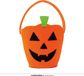 Fiestas Guirca Pompoenmand voor Halloween Oranje (35x20cm)
