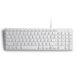 Perixx PERIBOARD-213W USB-toetsenbord, bekabeld en stil, 36,7 x 12,1 x 1,8 cm, compact design met cijferblok, Frans AZERTY, wit